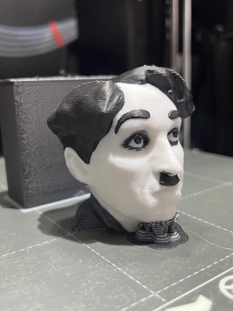 Tượng Bán Thân Charlie Chaplin | PrusaSlicer ColorMix - Image 7
