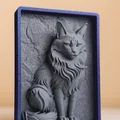 Tranh phù điêu 3D Maine Coon - Thiết kế khung đồng nhất - Thumbnail 7