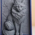 Tranh phù điêu 3D Maine Coon - Thiết kế khung đồng nhất - Thumbnail 8
