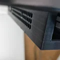 Giá treo laptop dưới bàn với thiết kế thông gió tổ ong và lỗ đi dây - Thumbnail 1