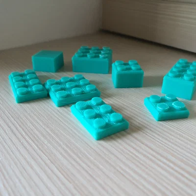 Bộ sưu tập khối nhựa lắp ráp in 3D (Lego Bricks) dễ thương