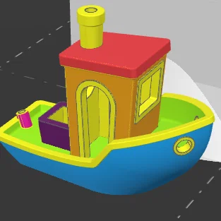 Mô hình Color Mix Benchy - Tàu thủy 3D rực rỡ sắc màu