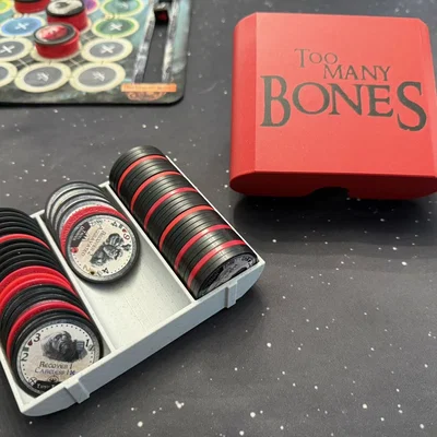 Khay đựng Poker Chip có nắp (Too Many Bones)