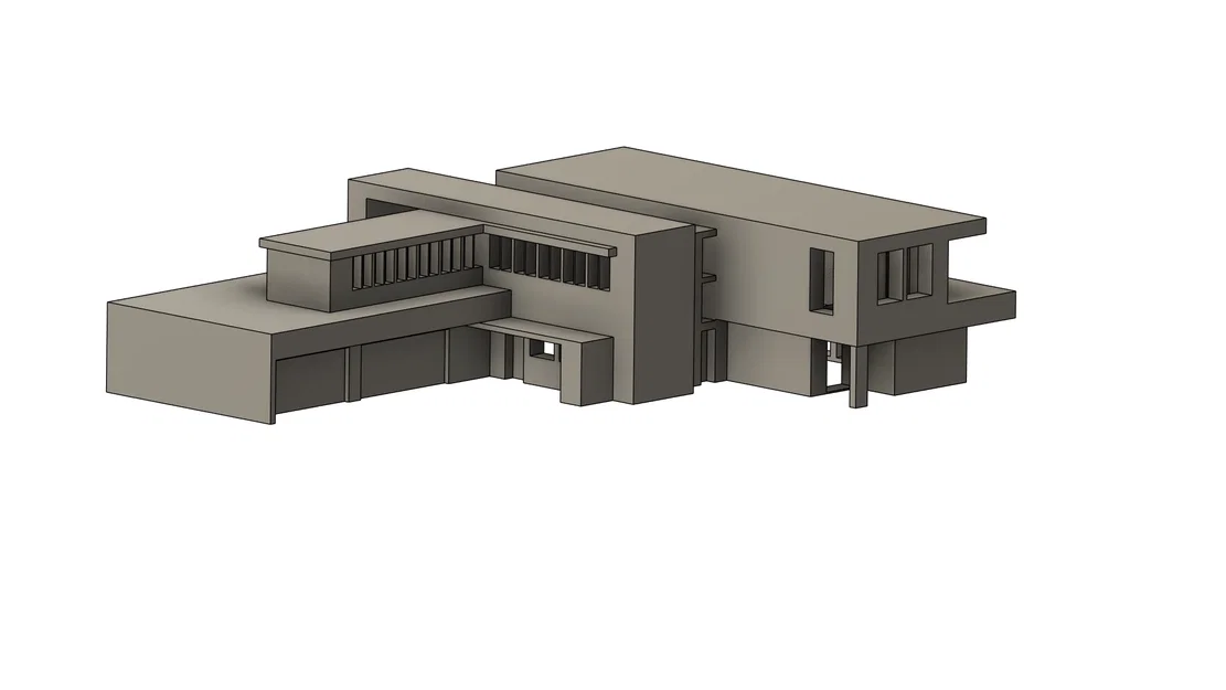 Mô hình kiến trúc nhà hiện đại cho in 3D (Modern House Model) - Image 1