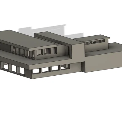 Mô hình kiến trúc nhà hiện đại cho in 3D (Modern House Model)