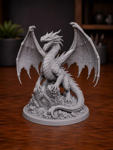 Ancient Dragon Guardian – Mô hình Rồng Cổ Đại chi tiết cao (STL) - Image 1