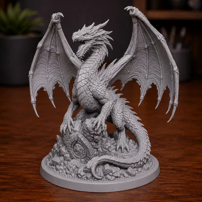 Ancient Dragon Guardian – Mô hình Rồng Cổ Đại chi tiết cao (STL)