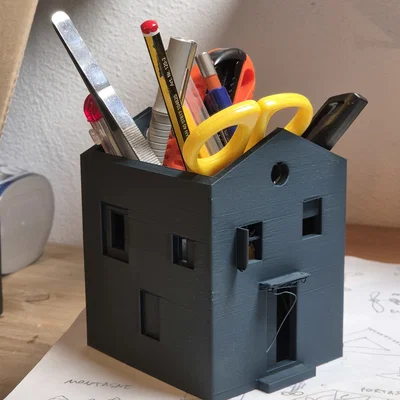 Ống đựng bút hình ngôi nhà - House Office Organizer
