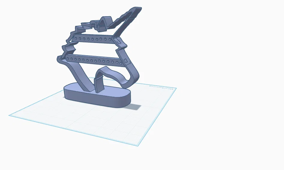 Giá treo bông tai hình kỳ lân đáng yêu - Phụ kiện trang trí 3D - Image 1
