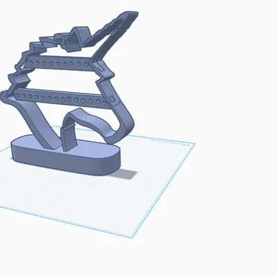 Giá treo bông tai hình kỳ lân đáng yêu - Phụ kiện trang trí 3D