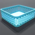 Hộp đựng đồ đa năng 170x170x60mm in 3D kèm nắp đậy - Thumbnail 1