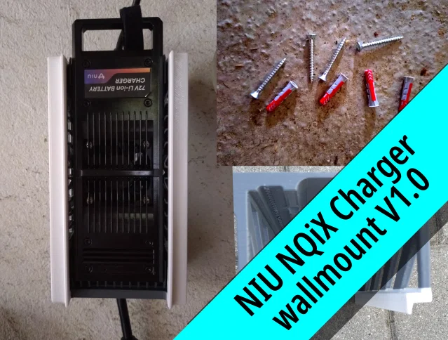 Khay gắn tường cho bộ sạc xe NIU NQiX Series V1.0 - Image 1