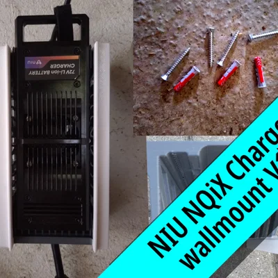 Khay gắn tường cho bộ sạc xe NIU NQiX Series V1.0