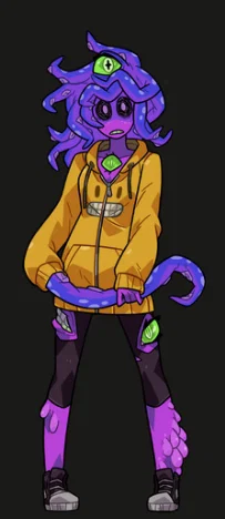 Mô hình 3D Zoe từ Monster Prom: Thiết kế chi tiết cho fan game - Image 3