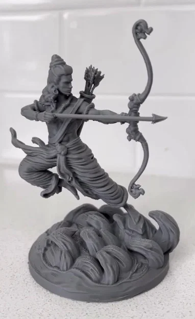 Mô hình 3D Thần Rama bắn cung trên Ram Sethu cực kỳ chi tiết - Image 2