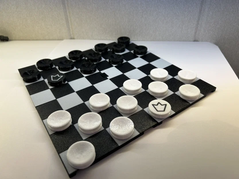 Travel Checkers – Bộ Cờ Du Lịch Gấp 4 Siêu Gọn Nhẹ Có Thể In 3D - Image 3