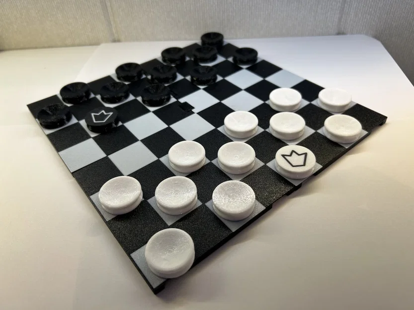 Travel Checkers – Bộ Cờ Du Lịch Gấp 4 Siêu Gọn Nhẹ Có Thể In 3D - Image 4