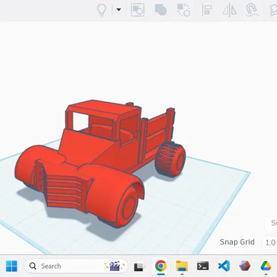 Mô hình xe tải nông trại Farm truck ấn tượng cho in 3D