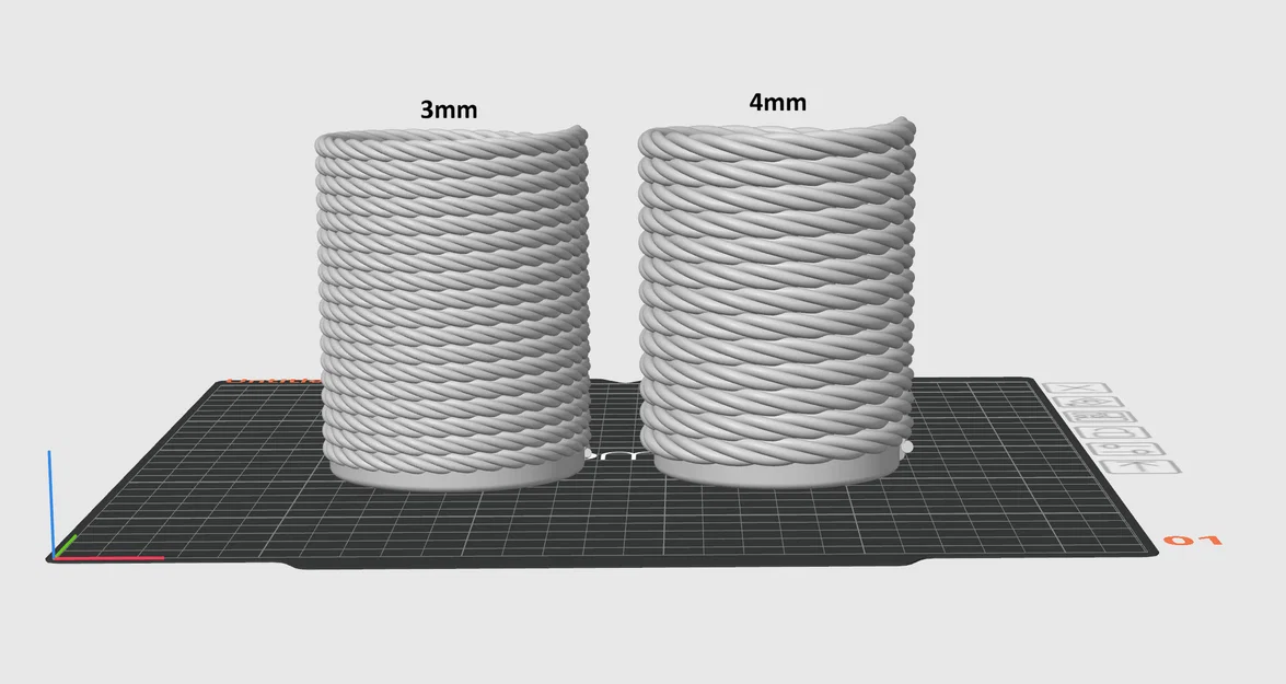 Ống cắm bút dây thừng xoắn (có 2 phiên bản) - Image 3