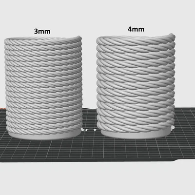 Ống cắm bút dây thừng xoắn (có 2 phiên bản)