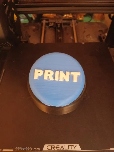 Mô hình nút bấm PRINT trang trí bàn làm việc 3D độc đáo - Image 1