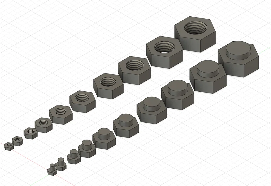 Bộ đai ốc và bu lông hệ mét M4, M5, M6, M8, M10, M12, M14, M16, M18, M20 chuẩn ISO - Image 1