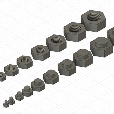Bộ đai ốc và bu lông hệ mét M4, M5, M6, M8, M10, M12, M14, M16, M18, M20 chuẩn ISO
