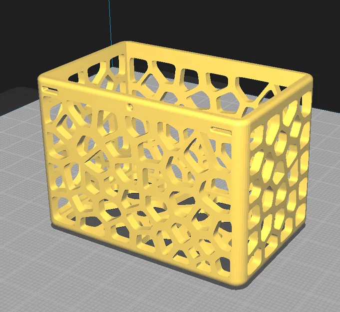 Giỏ trồng cây thủy sinh gắn bể cá họa tiết Voronoi - File in 3D - Image 2