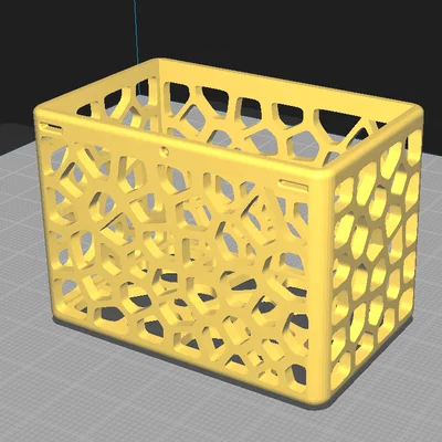 Giỏ trồng cây thủy sinh gắn bể cá họa tiết Voronoi - File in 3D