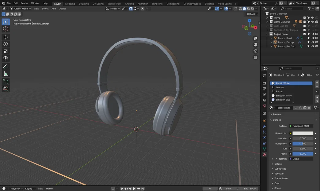 Mô hình tai nghe (Headphones) 3D - Image 13