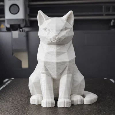 Mô hình mèo Low Poly trang trí bàn làm việc cực đẹp