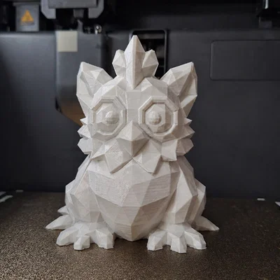 Mô hình chú gà Low Poly Crazy Chicken cực đáng yêu cho in 3D