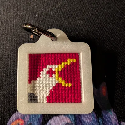 Móc khóa khung thêu mini cho tranh thêu chữ thập (Embroidery Keychain)