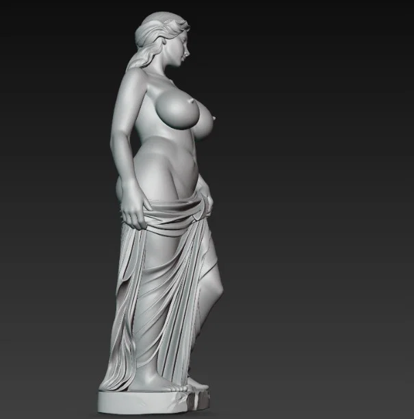 Mô hình tượng nữ nghệ thuật 3D (Nude woman statue) tinh xảo - Image 3