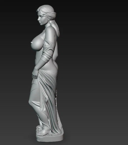 Mô hình tượng nữ nghệ thuật 3D (Nude woman statue) tinh xảo - Image 4