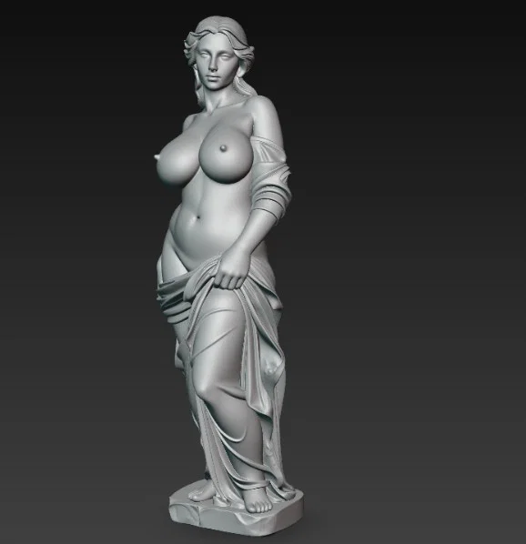 Mô hình tượng nữ nghệ thuật 3D (Nude woman statue) tinh xảo - Image 5