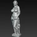 Mô hình tượng nữ nghệ thuật 3D (Nude woman statue) tinh xảo - Thumbnail 5
