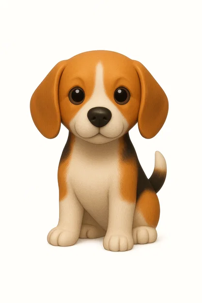 Mô hình chú chó Beagle dễ thương để in 3D trang trí - Image 2