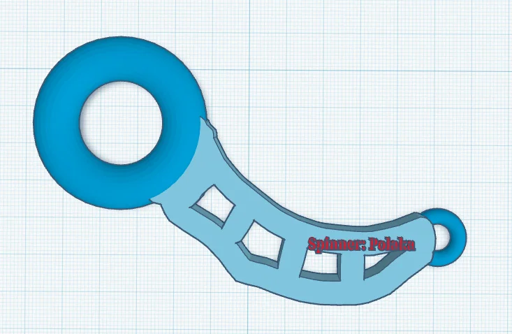 Keyrambit Spinner: Đồ chơi xoay tay độc đáo cho người yêu 3D - Image 1