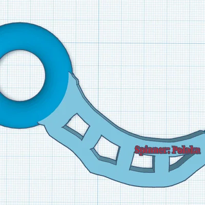 Keyrambit Spinner: Đồ chơi xoay tay độc đáo cho người yêu 3D