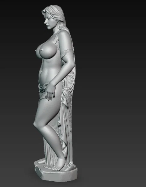 Mô hình tượng nữ nghệ thuật cổ điển dùng trang trí 3D - Image 3