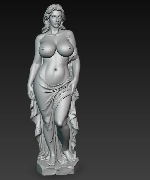 Mô hình tượng nữ nghệ thuật cổ điển dùng trang trí 3D - Image 4