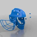 Mô hình 3D mũ bảo hiểm khúc côn cầu Golden Knights ấn tượng - Thumbnail 3
