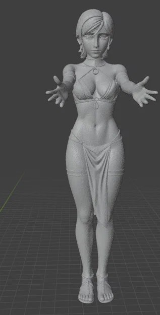 Mô hình nhân vật nữ 3D - Thiết kế tinh xảo - Image 1