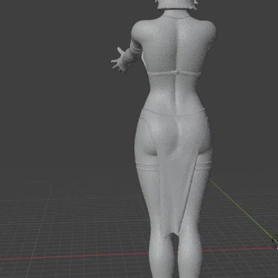 Mô hình nhân vật nữ 3D - Thiết kế tinh xảo
