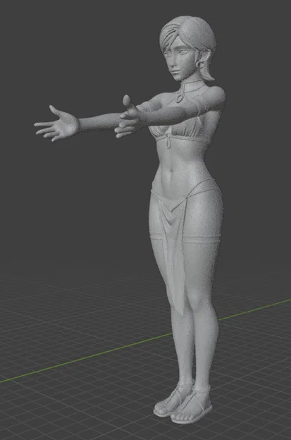 Mô hình nhân vật nữ 3D - Thiết kế tinh xảo - Image 3