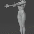 Mô hình nhân vật nữ 3D - Thiết kế tinh xảo - Thumbnail 3