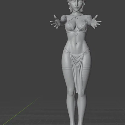 Mô hình nhân vật nữ 3D - Thiết kế tinh xảo