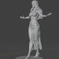 Mô hình nhân vật nữ 3D - Thiết kế tinh xảo - Thumbnail 13
