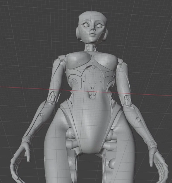 Mô hình nhân vật nữ 3D - Thiết kế tinh xảo - Image 24